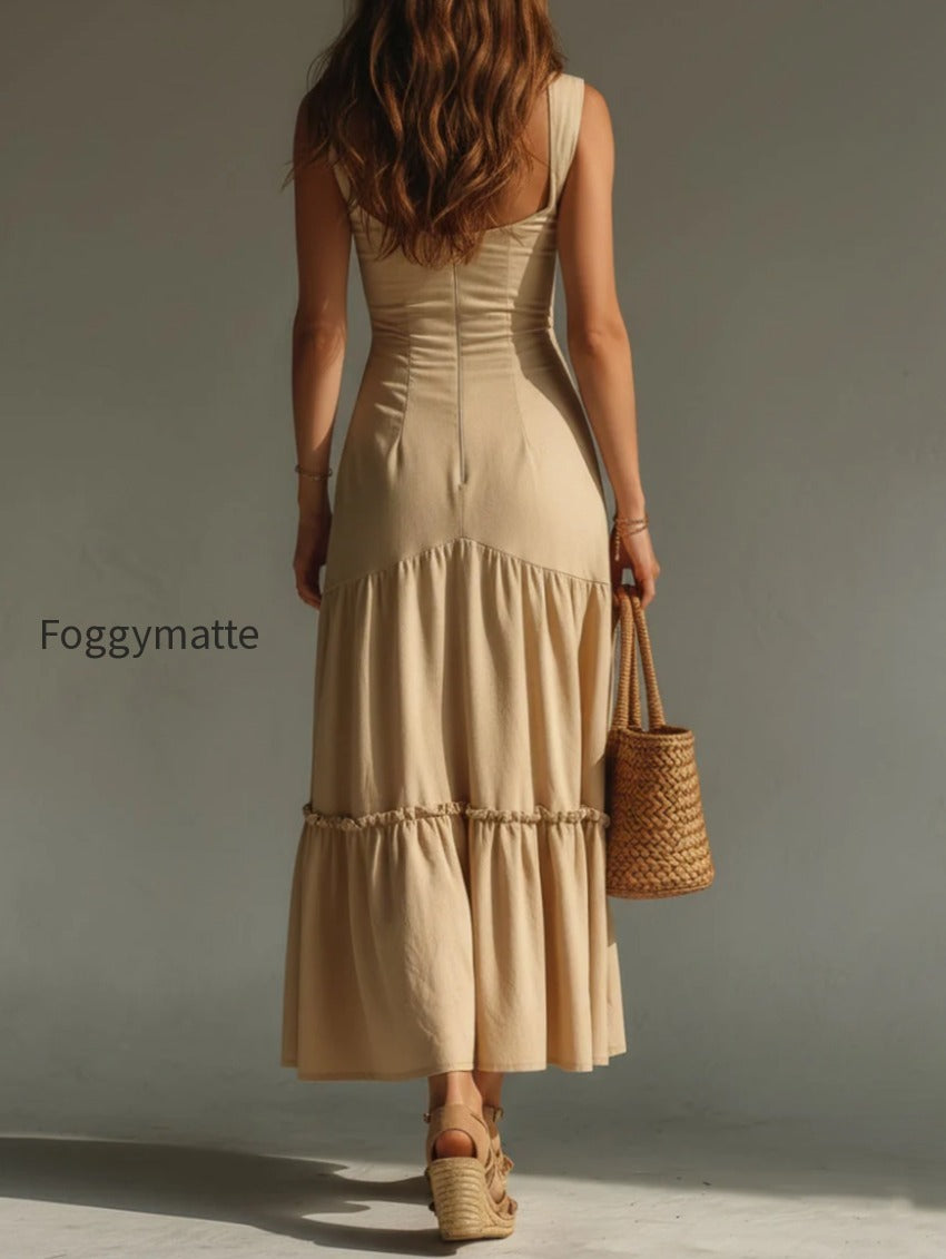 vintage-style-maxi-dress-with-ruffled-hem