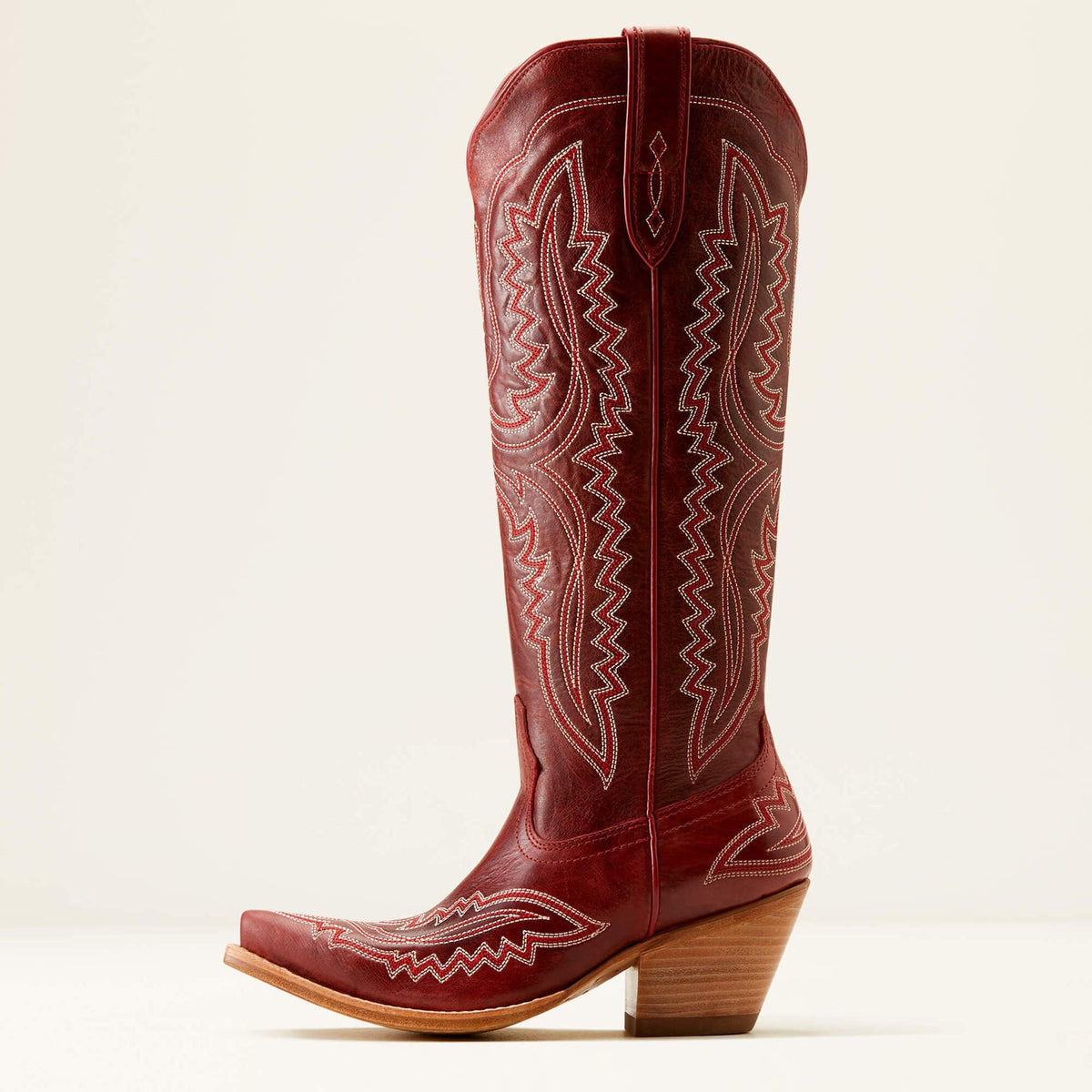 Cowgirl Outfit Women's Vintage Embroidered Pointed Toe Square Heel Western Boots