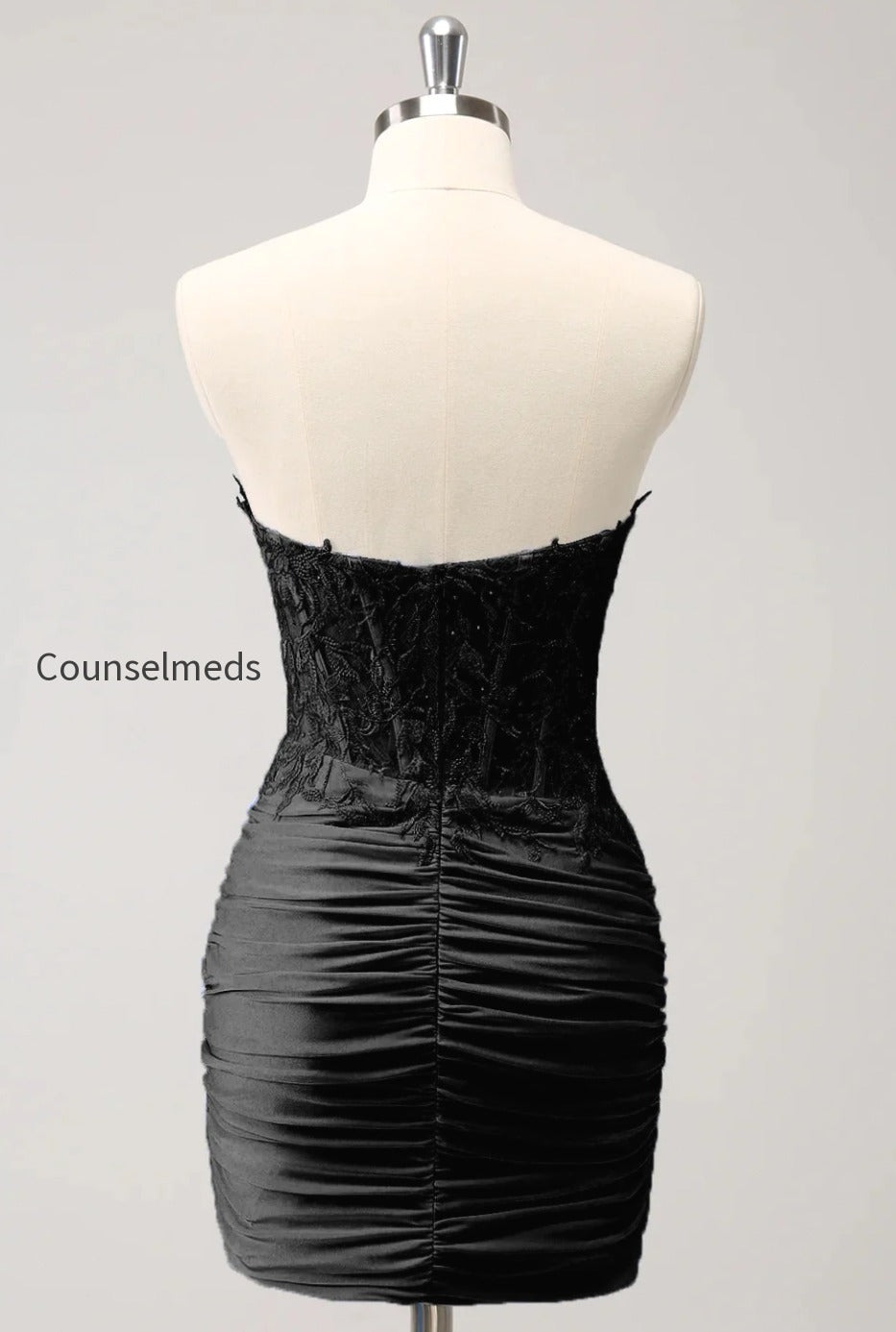 lilac-strapless-corset-pleated-tight-homecoming-dress-with-appliques