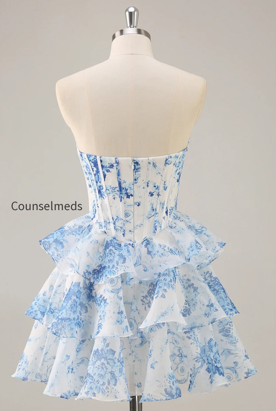 white-and-blue-floral-sweetheart-corset-short-homecoming-dress-with-ruffles