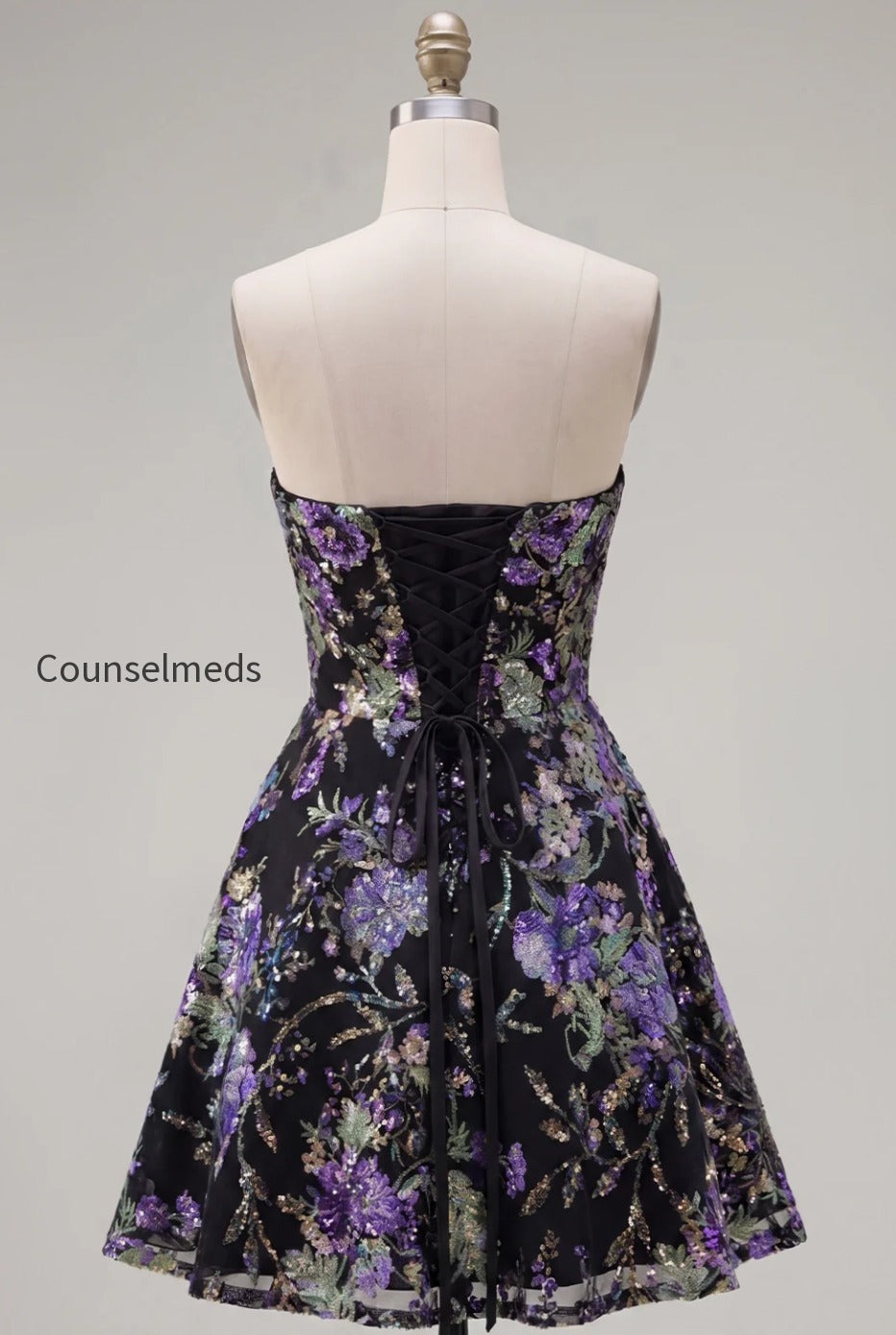 sparkly-pink-floral-beaded-a-line-short-strapless-homecoming-dress
