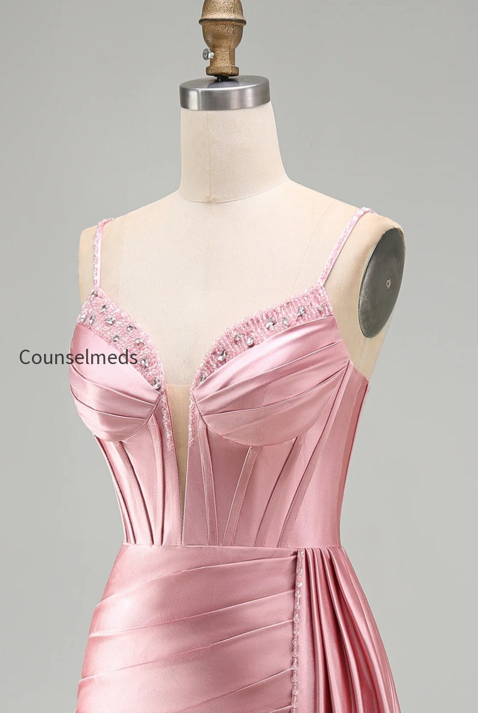 sparkly-gold-satin-fringed-beaded-tight-short-corset-homecoming-dress