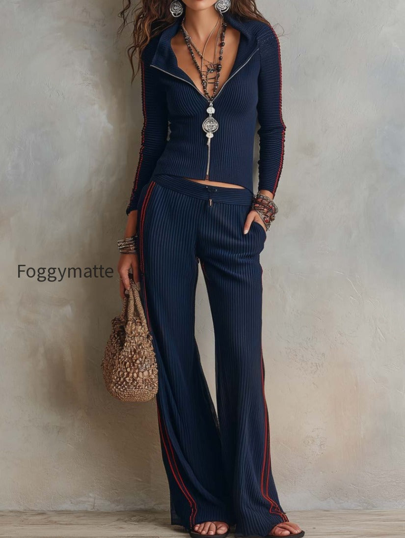 retro-contrast-piping-ribbed-knit-two-piece-set