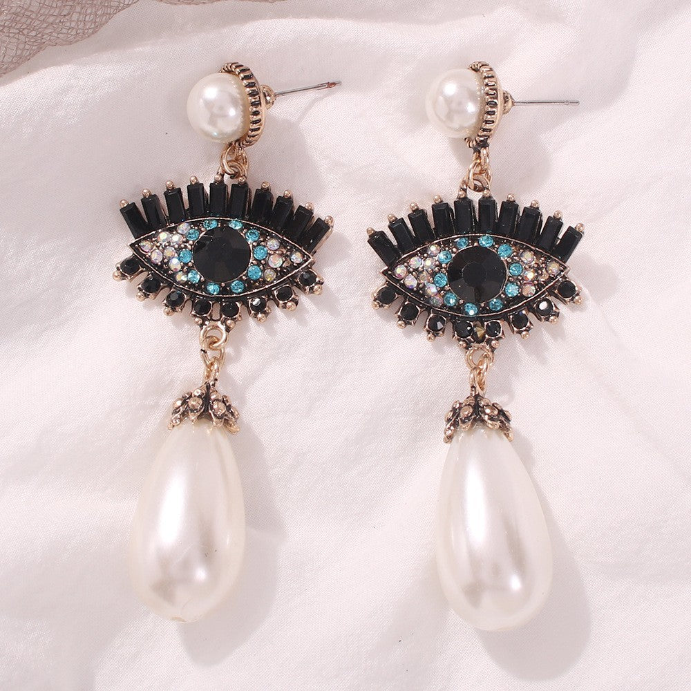 Devil's Eye Diamond Earrings