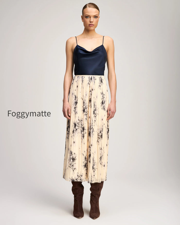 Handsketched Floral Delaine Skirt