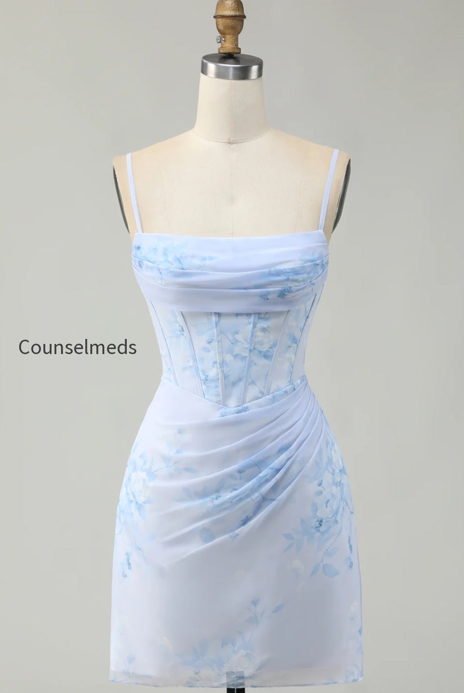 light-blue-floral-tight-ruched-short-corset-homecoming-dress