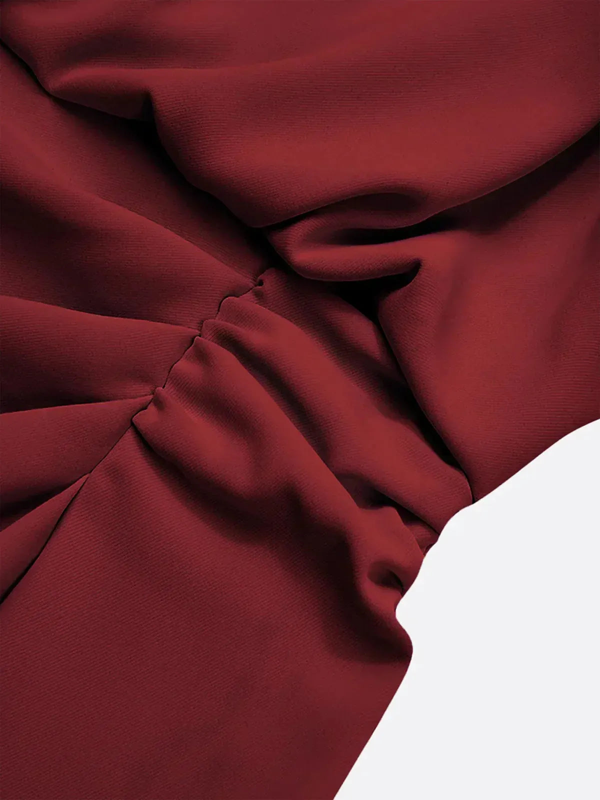 Elegant Keyhole Neck Sheath Dress with Ruched Waist Detail