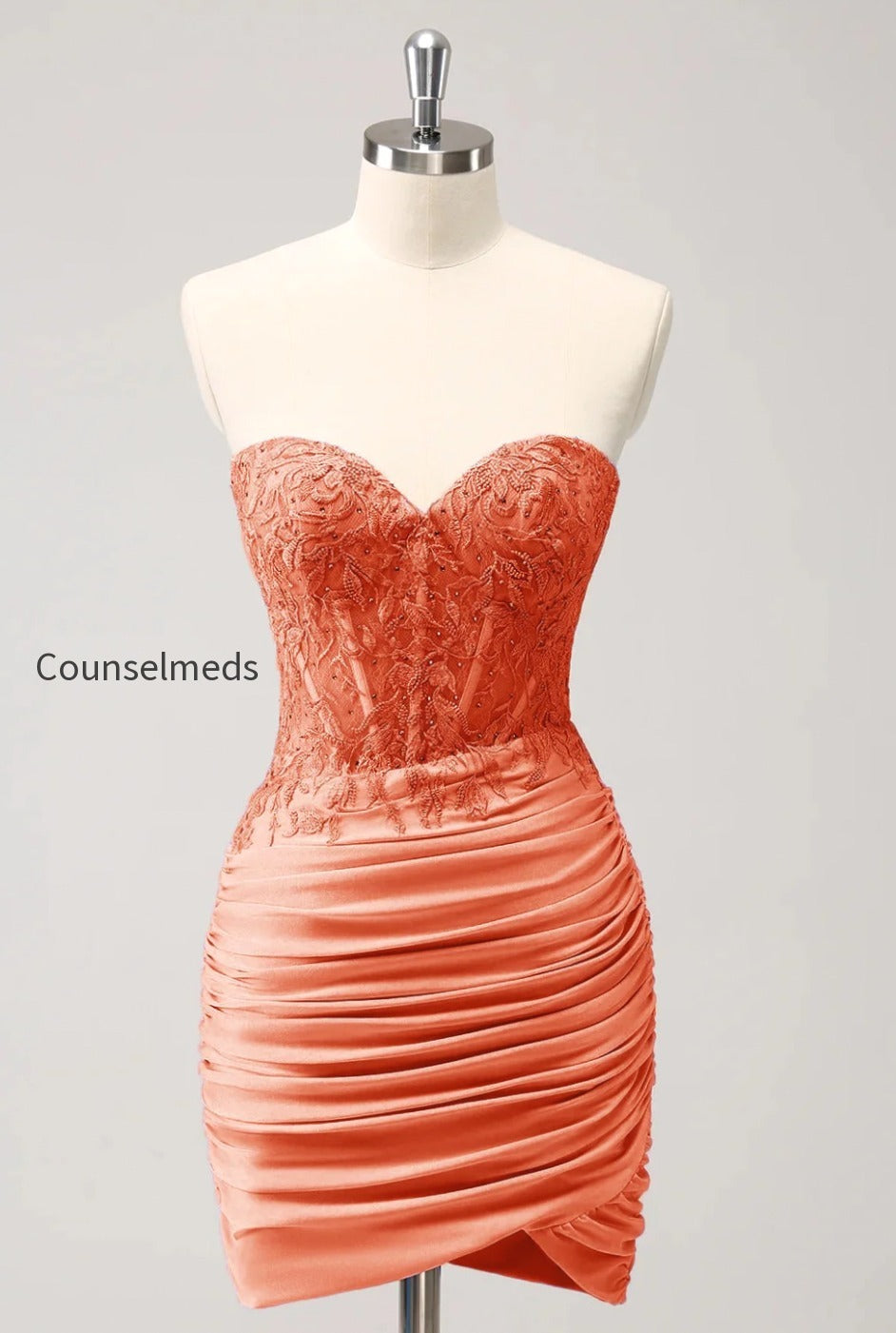 lilac-strapless-corset-pleated-tight-homecoming-dress-with-appliques