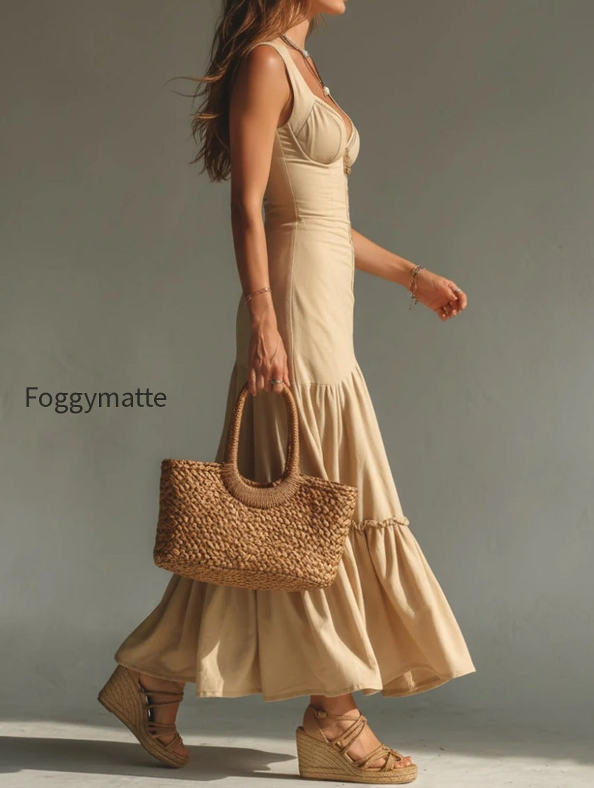 vintage-style-maxi-dress-with-ruffled-hem
