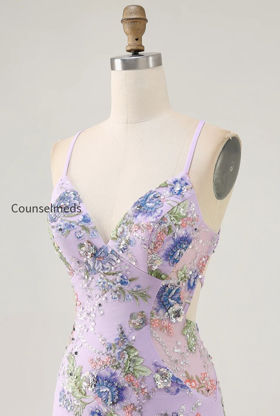 sparkly-pink-beaded-floral-short-tight-homecoming-dress-with-sequins
