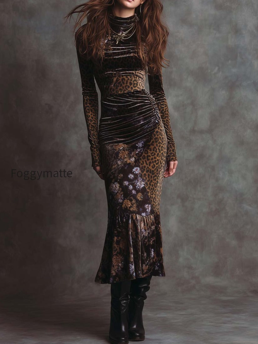 retro-gothic-leopard-print-and-floral-patchwork-velvet-maxi-dress