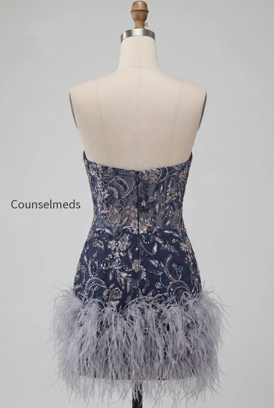 navy-floral-tight-sparkly-short-beaded-homecoming-dress-with-feathers