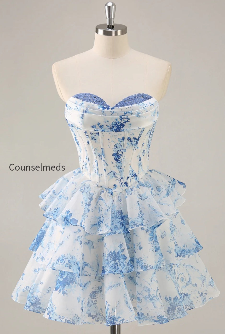 white-and-blue-floral-sweetheart-corset-short-homecoming-dress-with-ruffles