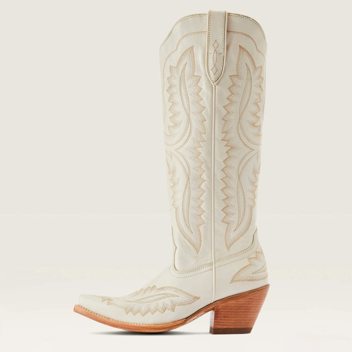 Cowgirl Outfit Women's Vintage Embroidered Pointed Toe Square Heel Western Boots
