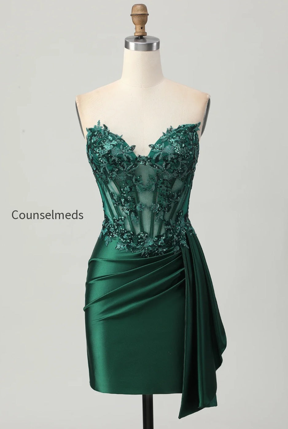 sparkly-dark-green-corset-tight-short-homecoming-dress-with-sequins-1