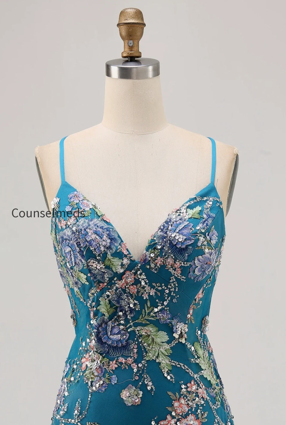 sparkly-pink-beaded-floral-short-tight-homecoming-dress-with-sequins